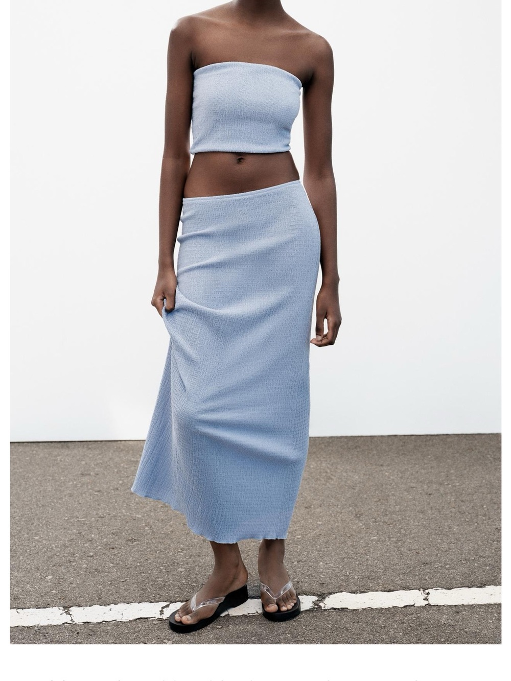 Zara matching tube and skirt set Small